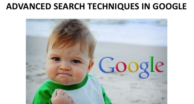  Advanced Search Techniques